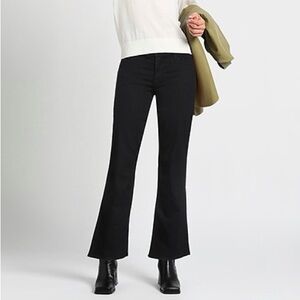 J Brand mid-rise slim bootcut black jeans size 28